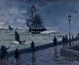 The Jetty at Le Havre in Bad Weather by Claude Monet