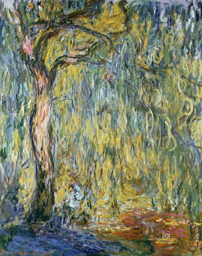 Claude Monet The Large Willow at Giverny Art Print