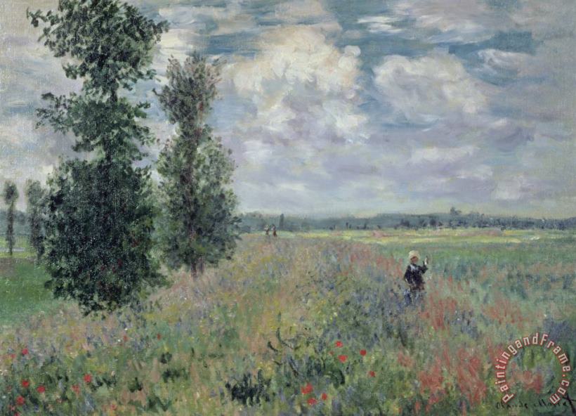 Claude Monet The Poppy Field Art Painting