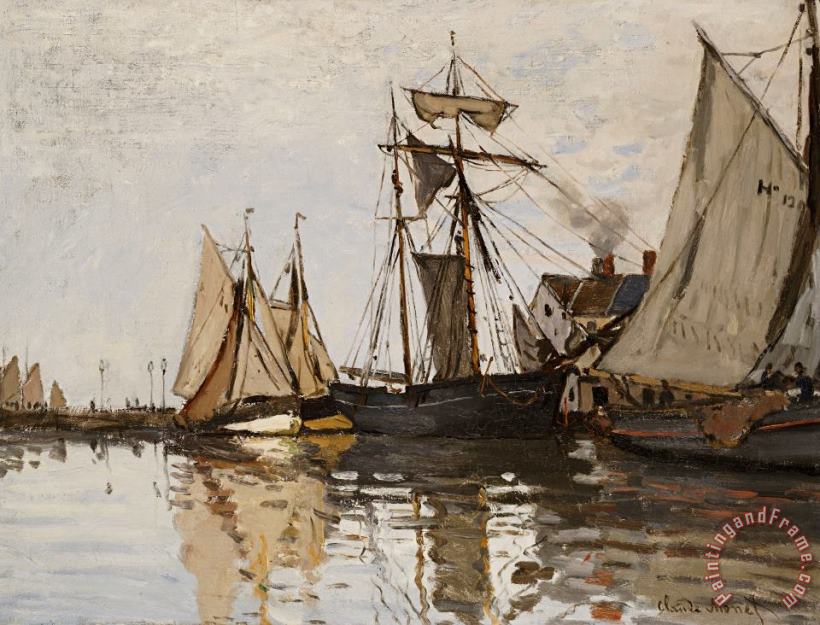 Claude Monet The Port of Honfleur Art Print