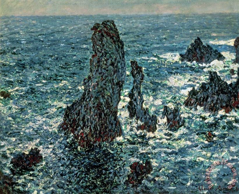 Claude Monet The Rocks at Belle Ile Art Print