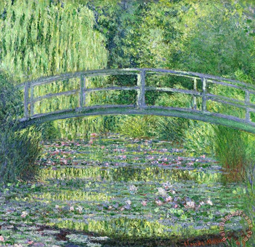The Waterlily Pond painting - Claude Monet The Waterlily Pond Art Print