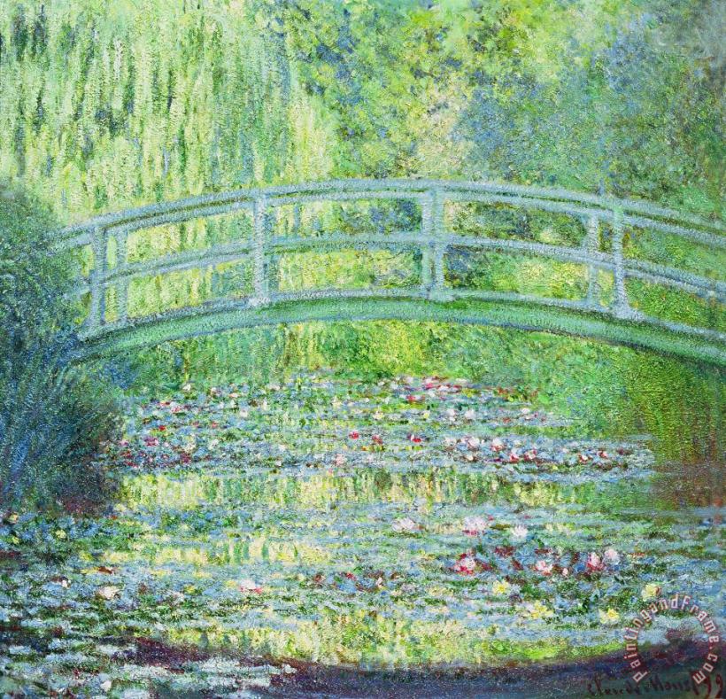 The Waterlily Pond with the Japanese Bridge painting - Claude Monet The Waterlily Pond with the Japanese Bridge Art Print