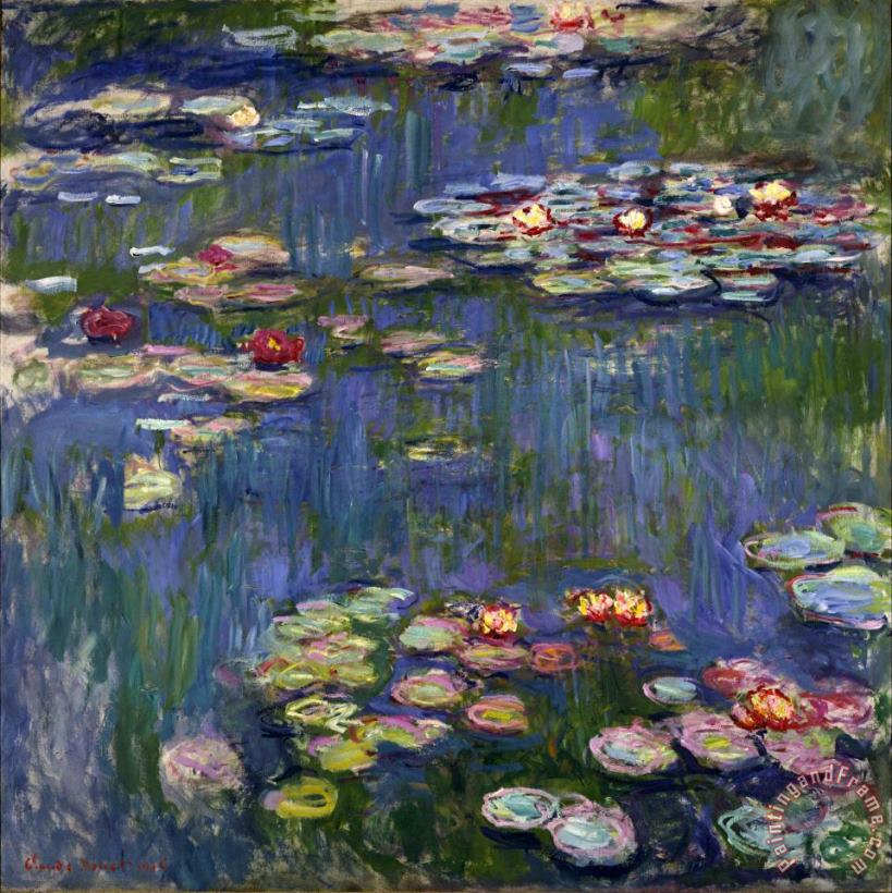 Water Lilies I painting - Claude Monet Water Lilies I Art Print