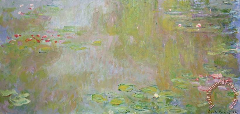 Waterlilies at Giverny painting - Claude Monet Waterlilies at Giverny Art Print