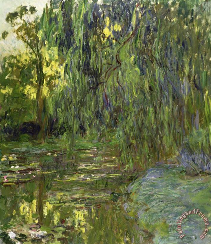 Claude Monet Weeping Willows The Waterlily Pond At Giverny Art Painting
