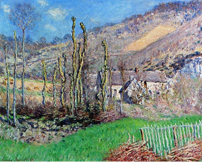 Claude Monet Winter at the Val de Falaise Art Painting