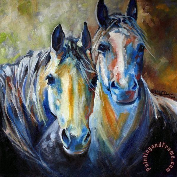 Kindred Souls Equine painting - Collection Kindred Souls Equine Art Print