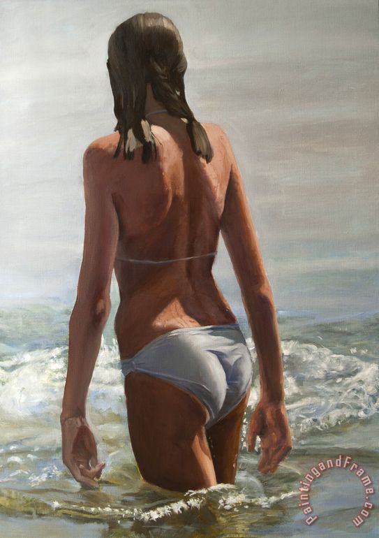 Collection Swim Backview Art Painting