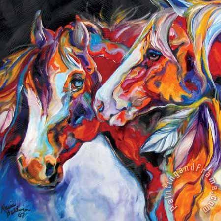 Two Spirits painting - Collection Two Spirits Art Print