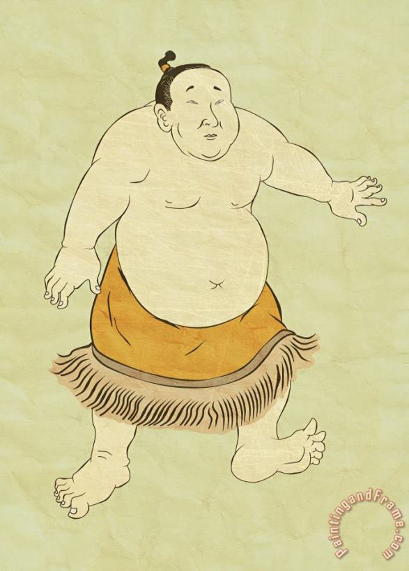 Collection 10 Japanese sumo wrestler Art Painting