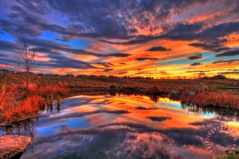 Collection 14 Golf Course Reflection Art Print