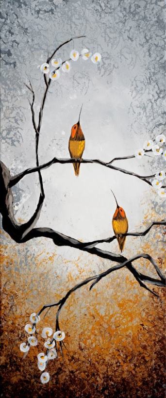 Birds painting - Collection 6 Birds Art Print