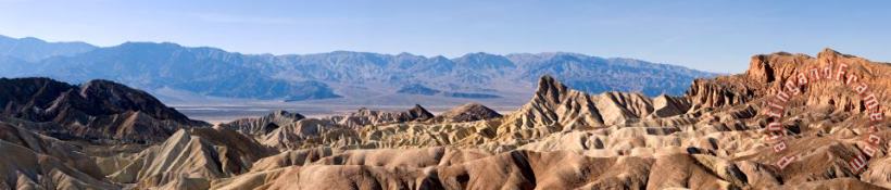 Zabriskie Point Panorama painting - Collection 6 Zabriskie Point Panorama Art Print