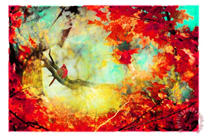 Collection 8 Autumn Cardinal Art Painting