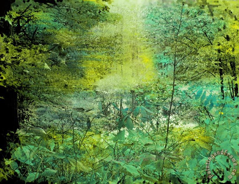 Green of spring painting - Collection 8 Green of spring Art Print