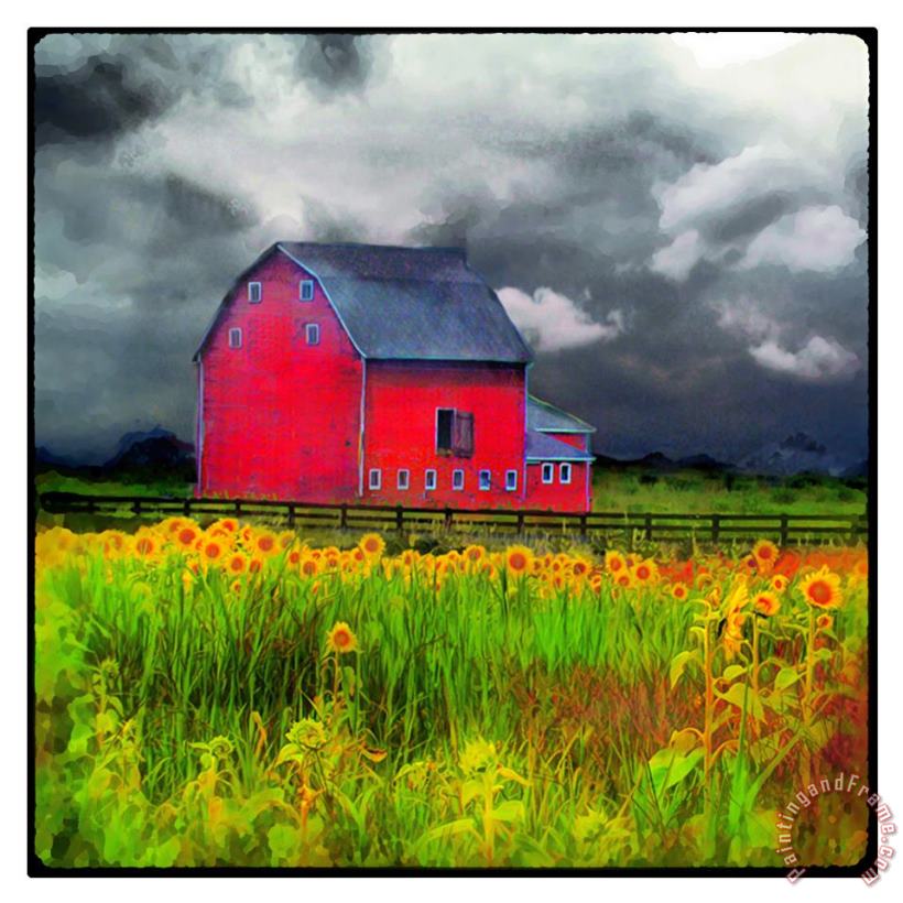 Collection 8 Red barn Art Print