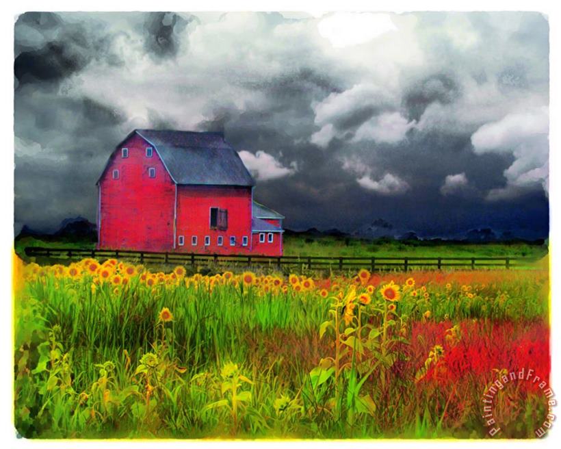 Collection 8 The red barn Art Painting