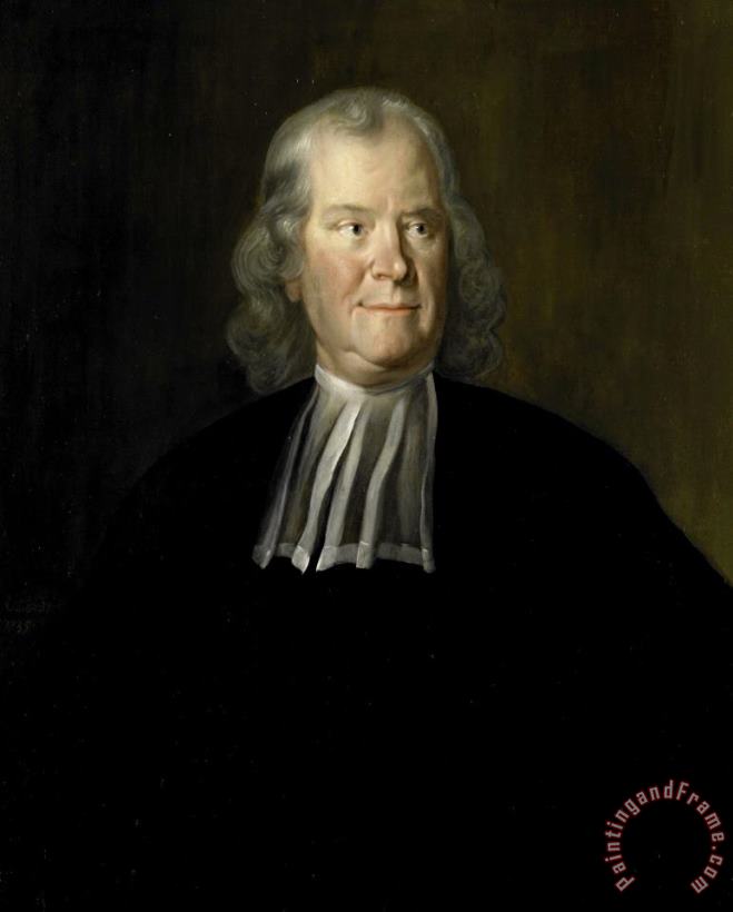 Cornelis Troost Portrait of The Physician Herman Boerhaave, Professor at The University of Leiden Art Print