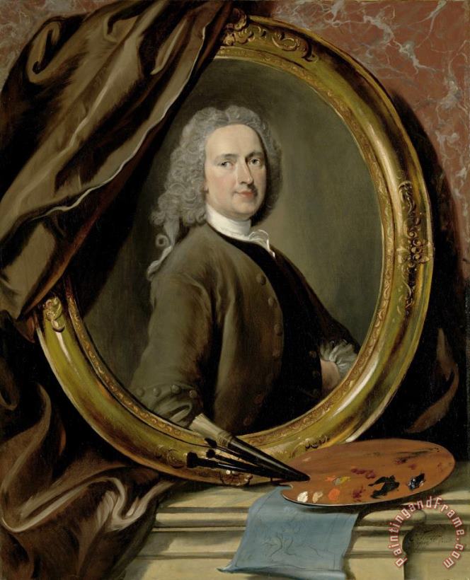 Self Portrait painting - Cornelis Troost Self Portrait Art Print
