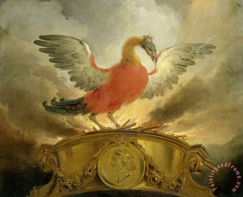 The Phoenix painting - Cornelis Troost The Phoenix Art Print