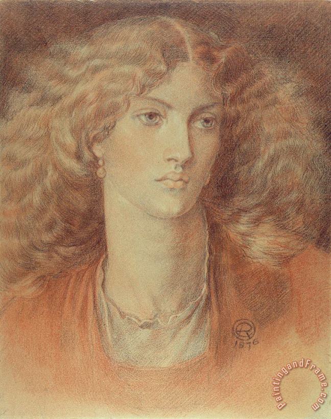 Head Of A Woman Called Ruth Herbert painting - Dante Charles Gabriel Rossetti Head Of A Woman Called Ruth Herbert Art Print