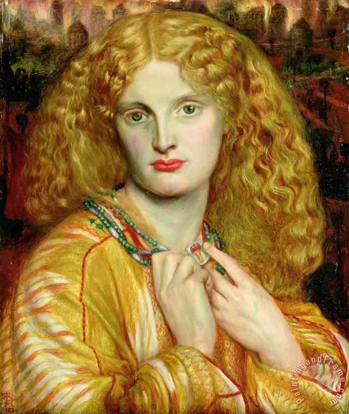 Helen of Troy painting - Dante Charles Gabriel Rossetti Helen of Troy Art Print