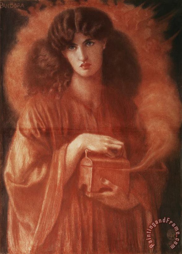 Dante Charles Gabriel Rossetti Pandora Art Print