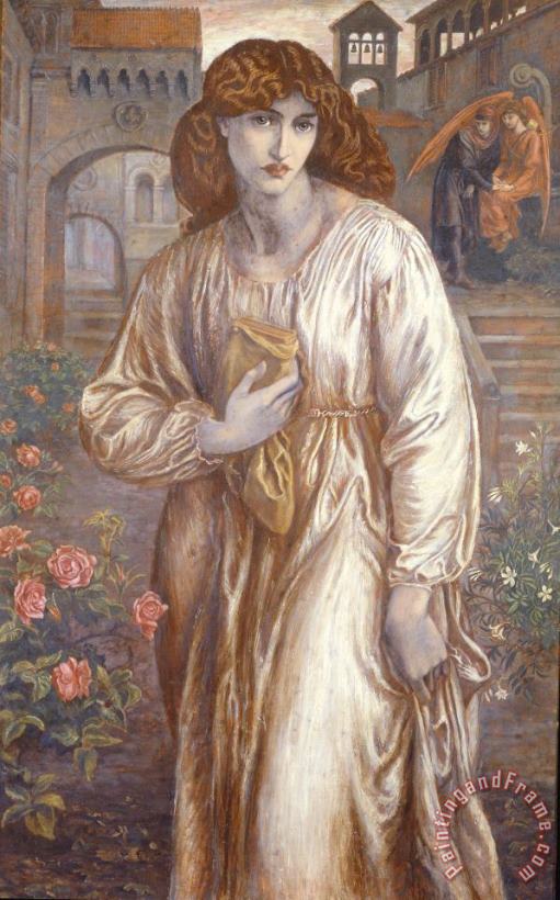 The Salutation painting - Dante Charles Gabriel Rossetti The Salutation Art Print