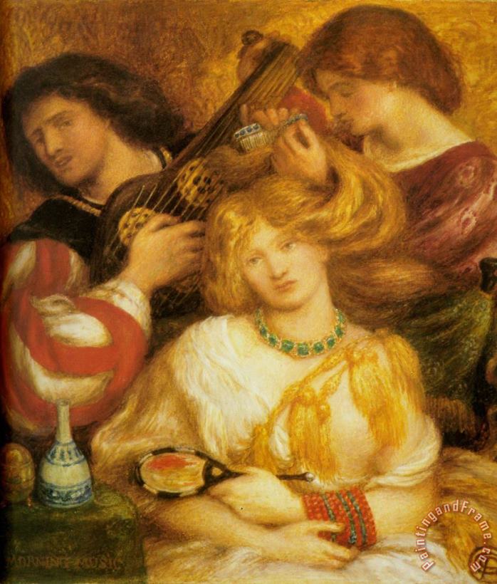 Dante Gabriel Rossetti Morning Music Art Painting