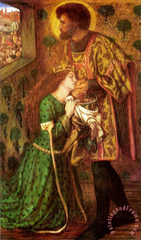 Dante Gabriel Rossetti Saint George And The Princess Sabra Art Painting