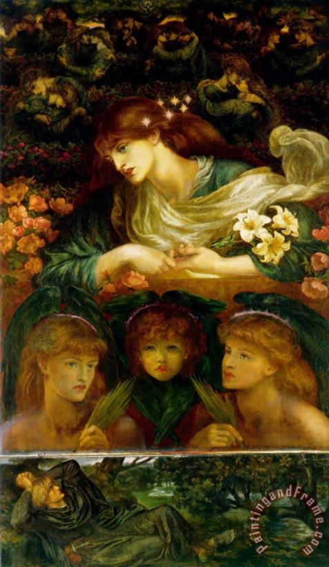 The Blessed Damozel painting - Dante Gabriel Rossetti The Blessed Damozel Art Print
