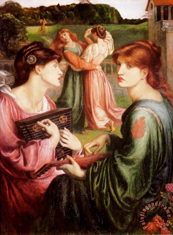 The Bower Meadow painting - Dante Gabriel Rossetti The Bower Meadow Art Print