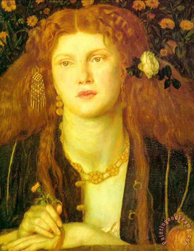 Dante Gabriel Rossetti The Kissed Mouth Art Painting