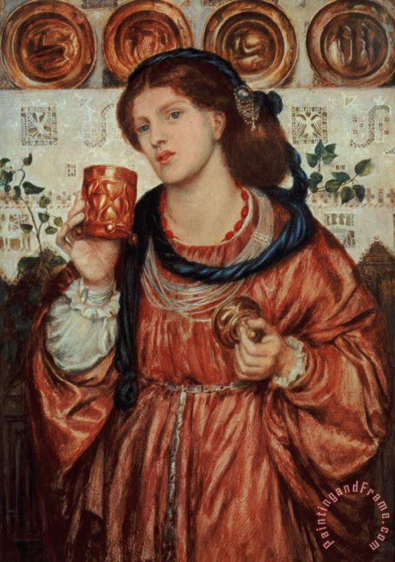 The Loving Cup painting - Dante Gabriel Rossetti The Loving Cup Art Print