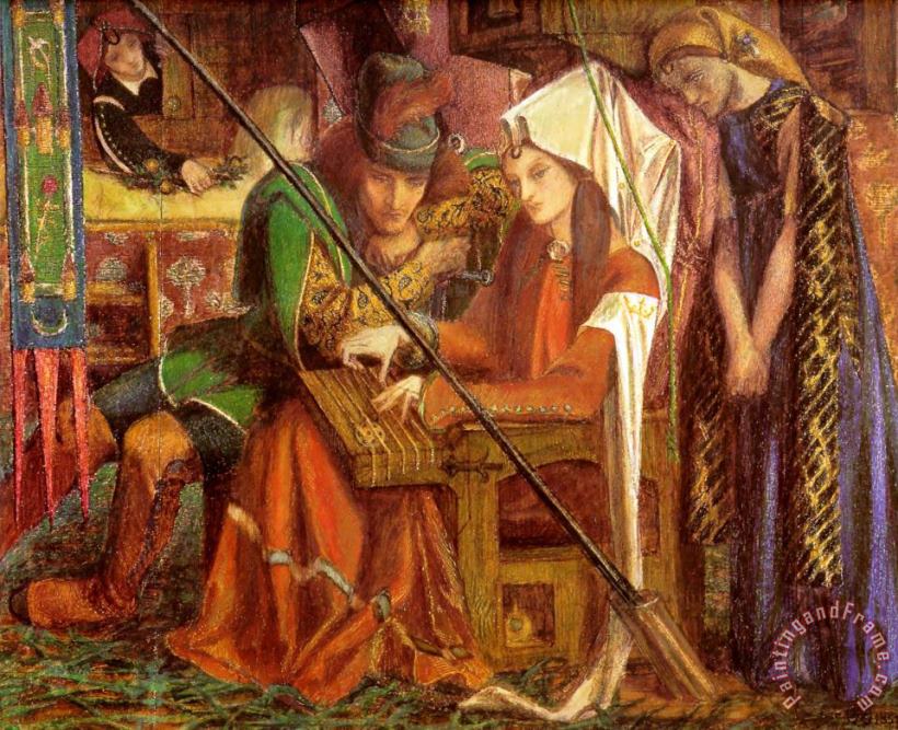 Dante Gabriel Rossetti The Tune of The Seven Towers Art Painting