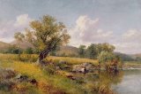 A River Landscape by David Bates