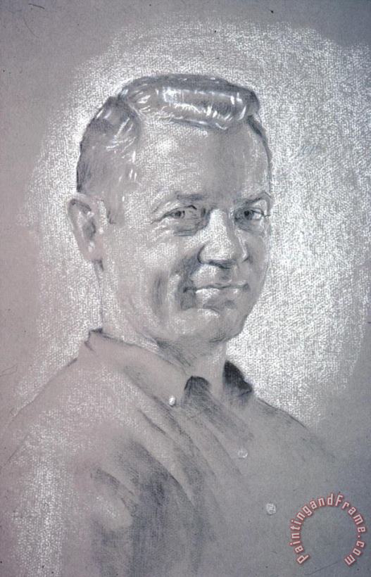 Portrait of Gene Larue painting - David Hardy Portrait of Gene Larue Art Print
