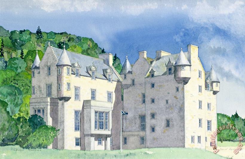 Castle Menzies painting - David Herbert Castle Menzies Art Print