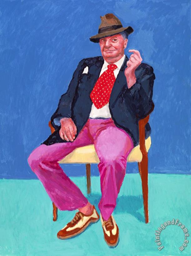 Barry Humphries, 2015 painting - David Hockney Barry Humphries, 2015 Art Print