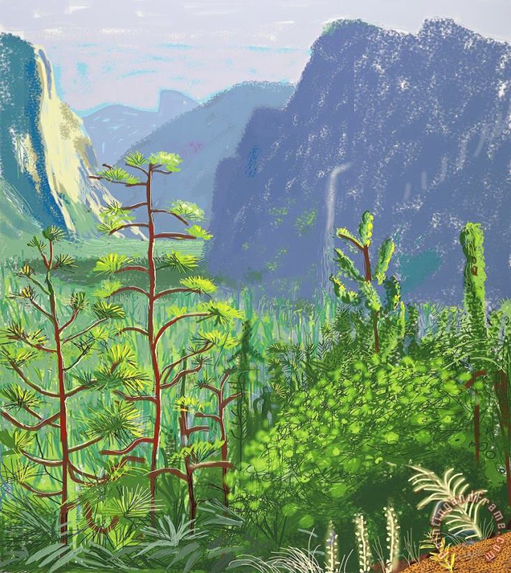 David Hockney Yosemite I, October 16th 2011 (1059), 2011 Art Print