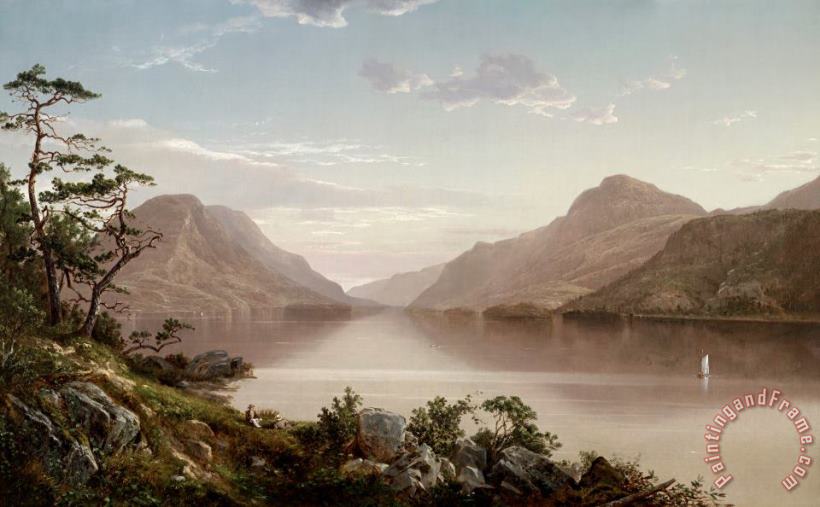 Up The Hudson to West Point painting - David Johnson Up The Hudson to West Point Art Print