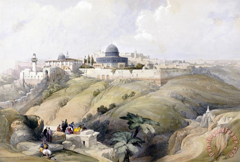 David Roberts View of Jerusalem Art Print