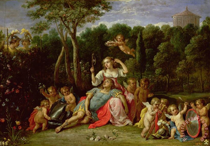 The Garden of Armida painting - David the younger Teniers The Garden of Armida Art Print