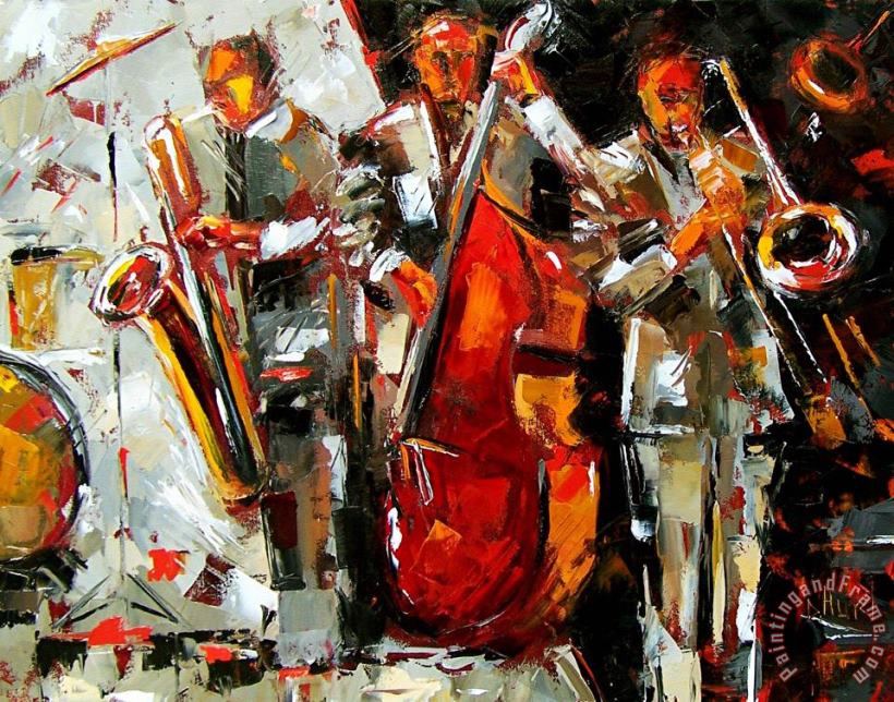 Debra Hurd Big Jazz Art Painting