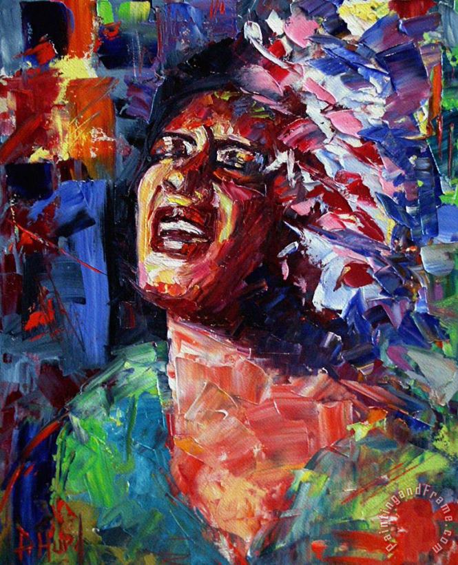 Debra Hurd Billie Holiday Live Art Print