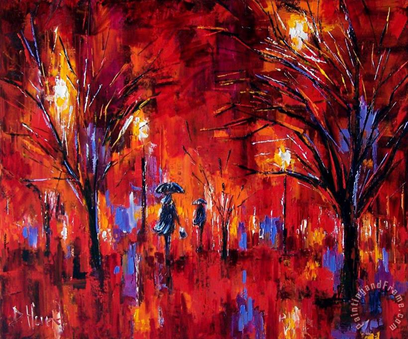 Deep Red painting - Debra Hurd Deep Red Art Print Deep Red painting - Debra Hurd Deep Red Art Print