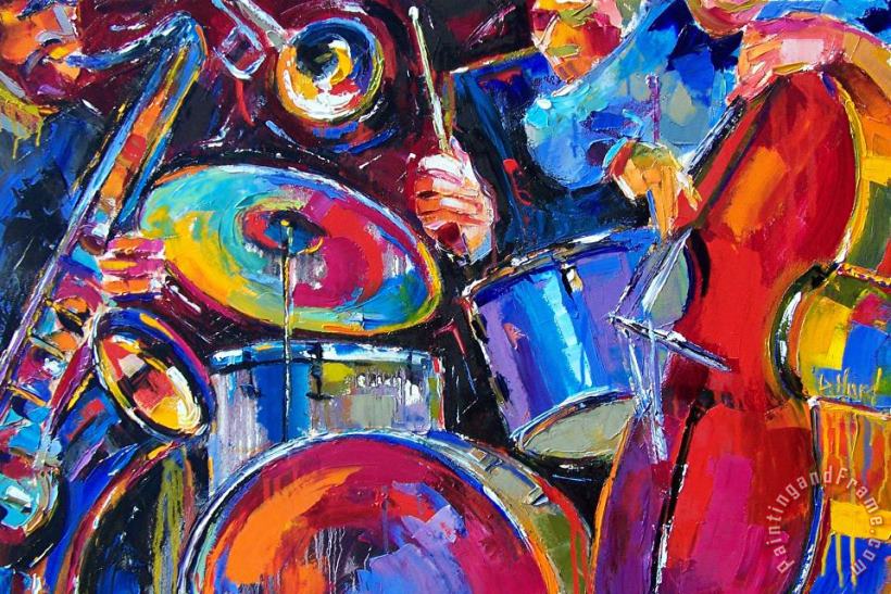 Debra Hurd Drums And Friends Art Painting