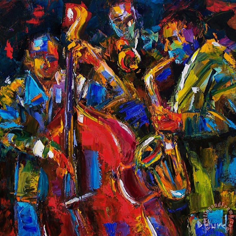 Jazz painting - Debra Hurd Jazz Art Print