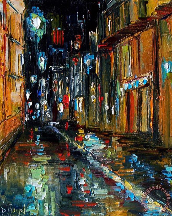 Jazz Alley painting - Debra Hurd Jazz Alley Art Print